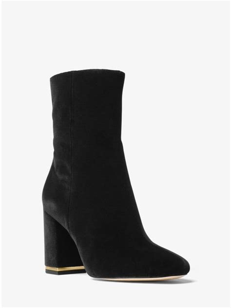 michael kors ursula velvet ankle boot|Shoes .